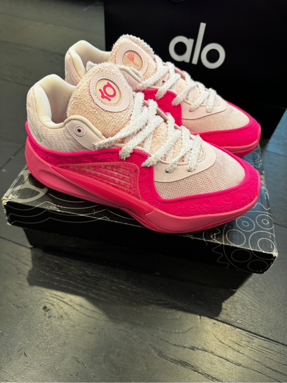 NIB Ltd Ed Nike KD16 NRG Aunt Pearl x Kay Yow Cancer Research Fund Pink Sneakers